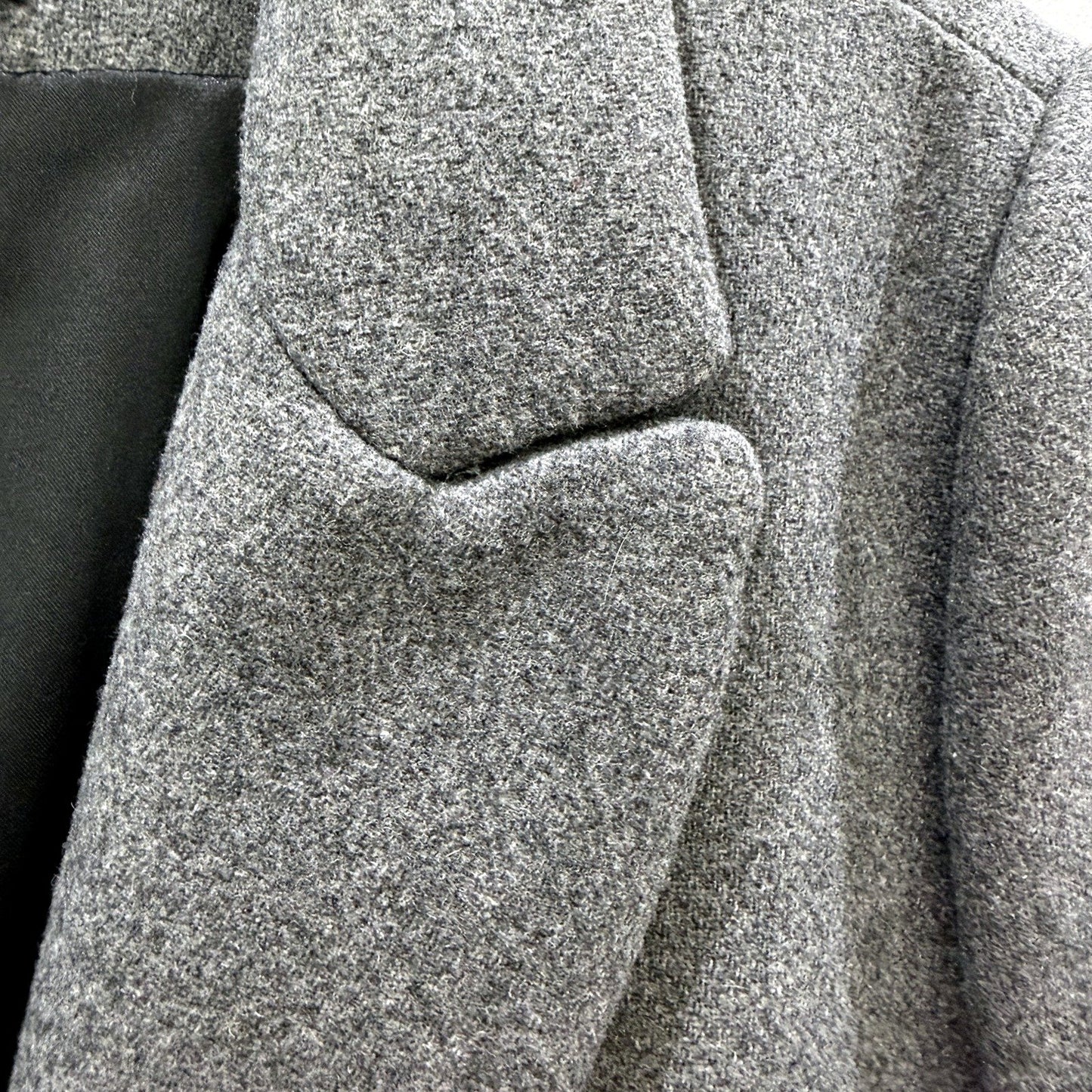 Basque Womens Gray Wool Blend Coat - Warm Outerwear Size 12 NEW