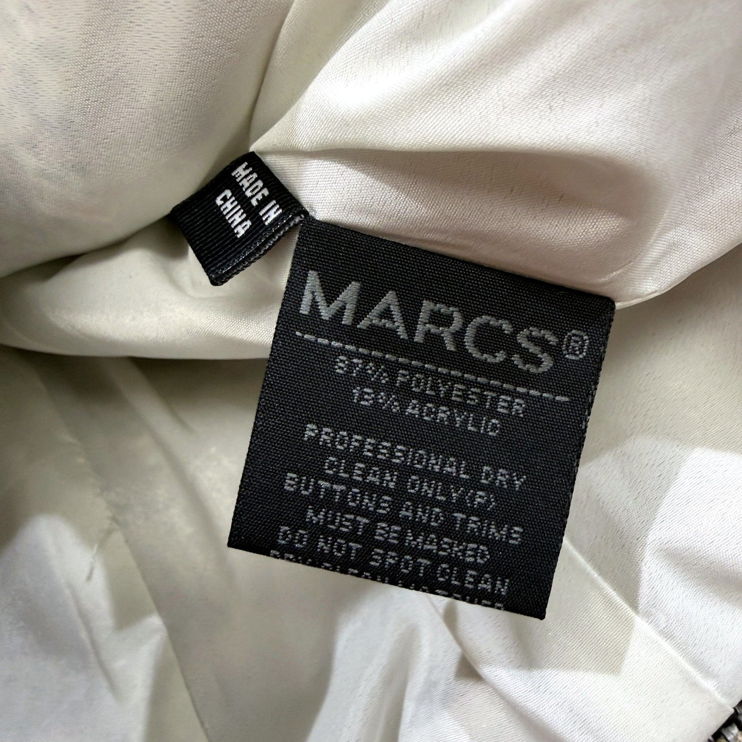 Marcs Womens Collarless Multicolor Striped Tweed Jacket for XS Size