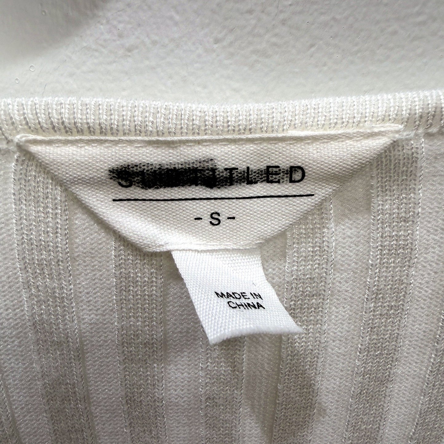 Subtitled Womens Ribbed Knit Maxi Dress Tie Waist Long Sleeve Ivory Size S NEW