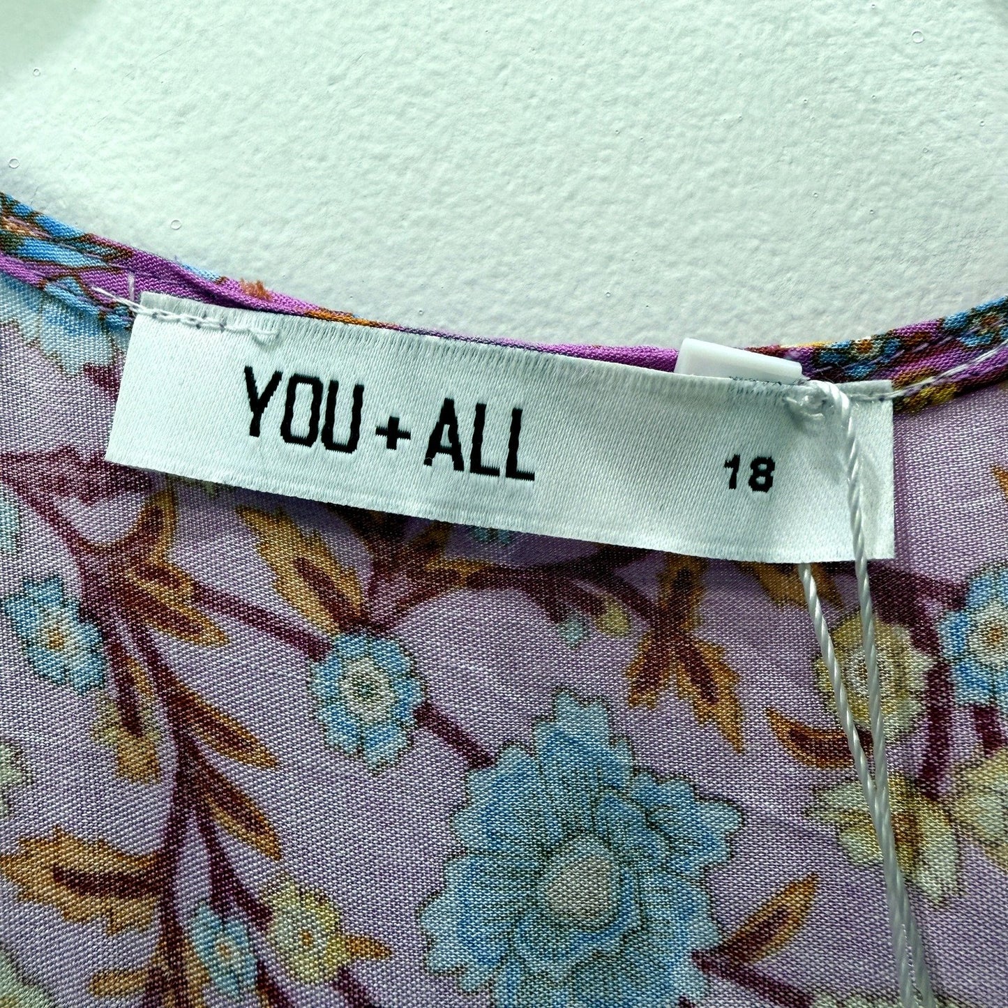 You + All Womens Boho Maxi Dress Floral Tiered Puff Sleeve Multi Color Size NEW