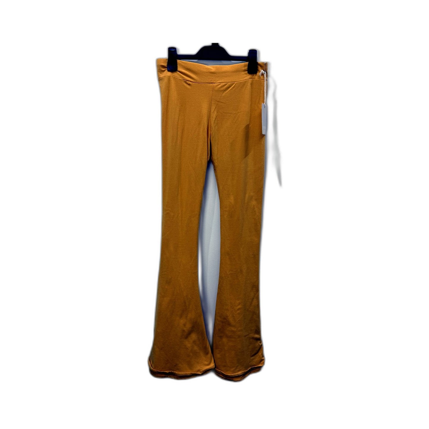 Cocoa Clothing Womens Mustard Yellow Flared Pants Comfortable Size M NEW
