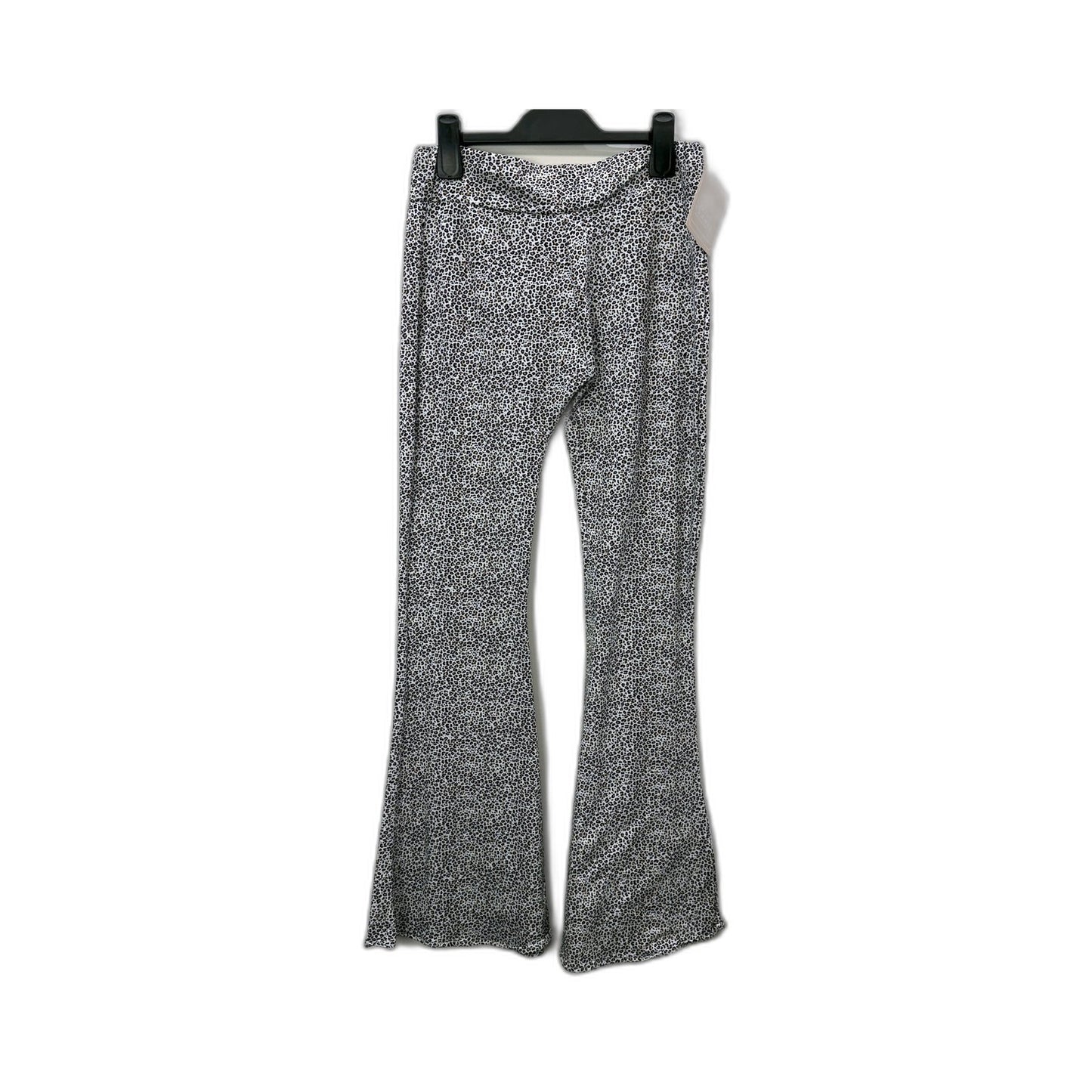 Cocoa Clothing Womens Flared Leopard Print Polyester Pants Size M NEW