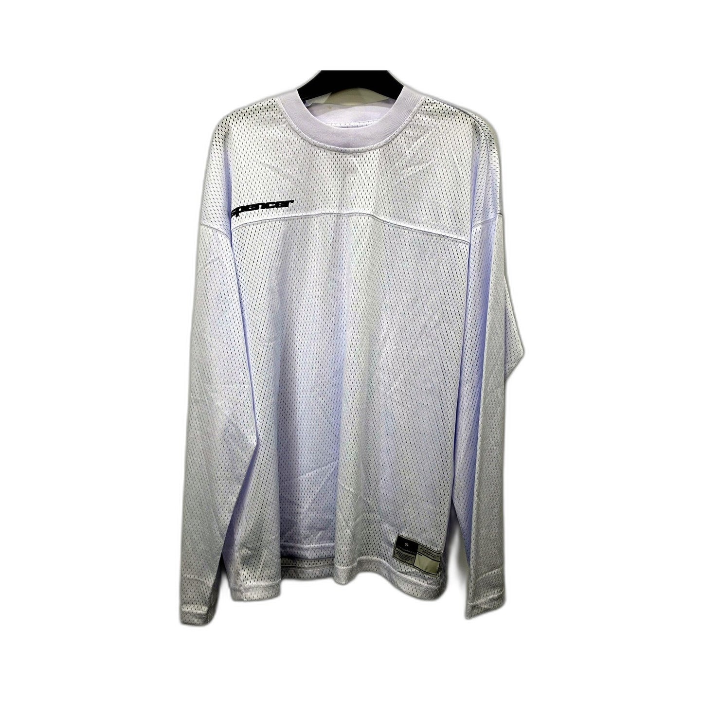 Spencer Project Mens Perforated Mesh Athletic Pullover Sweatshirt White NEW