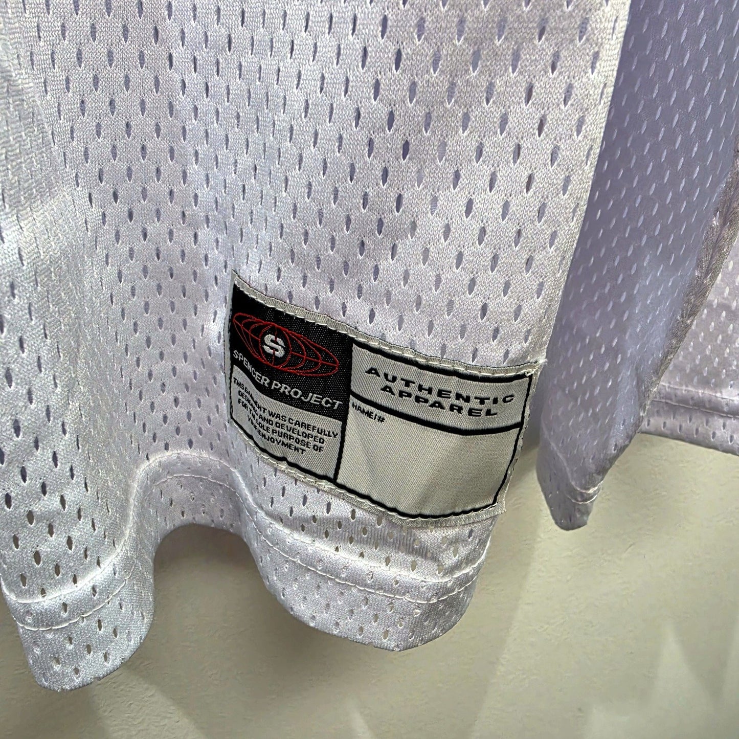 Spencer Project Mens Perforated Mesh Athletic Pullover Sweatshirt White NEW