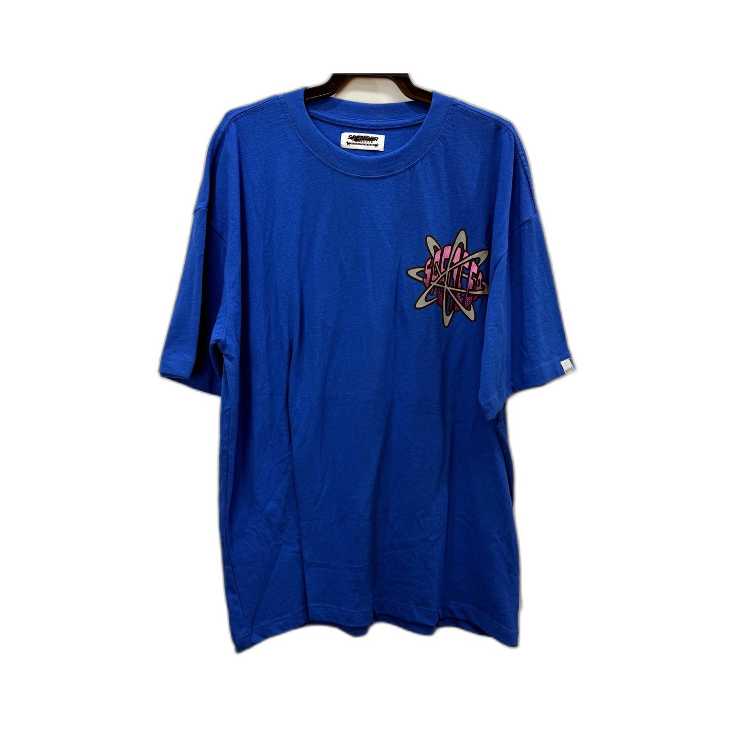 Spencer Project Mens Blue Graphic Print Pullover Sweatshirt XL NEW
