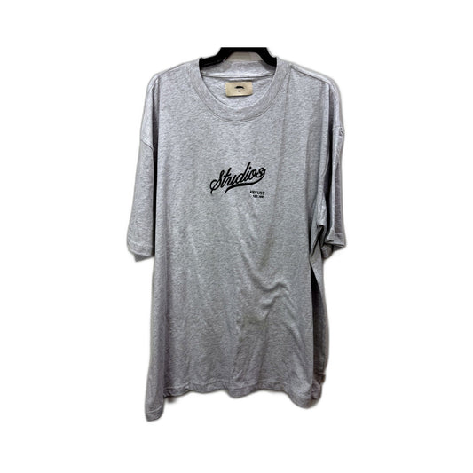 Arvust Mens T-Shirt Gray Pullover Sweatshirt Comfortable Cotton Casual Size NEW