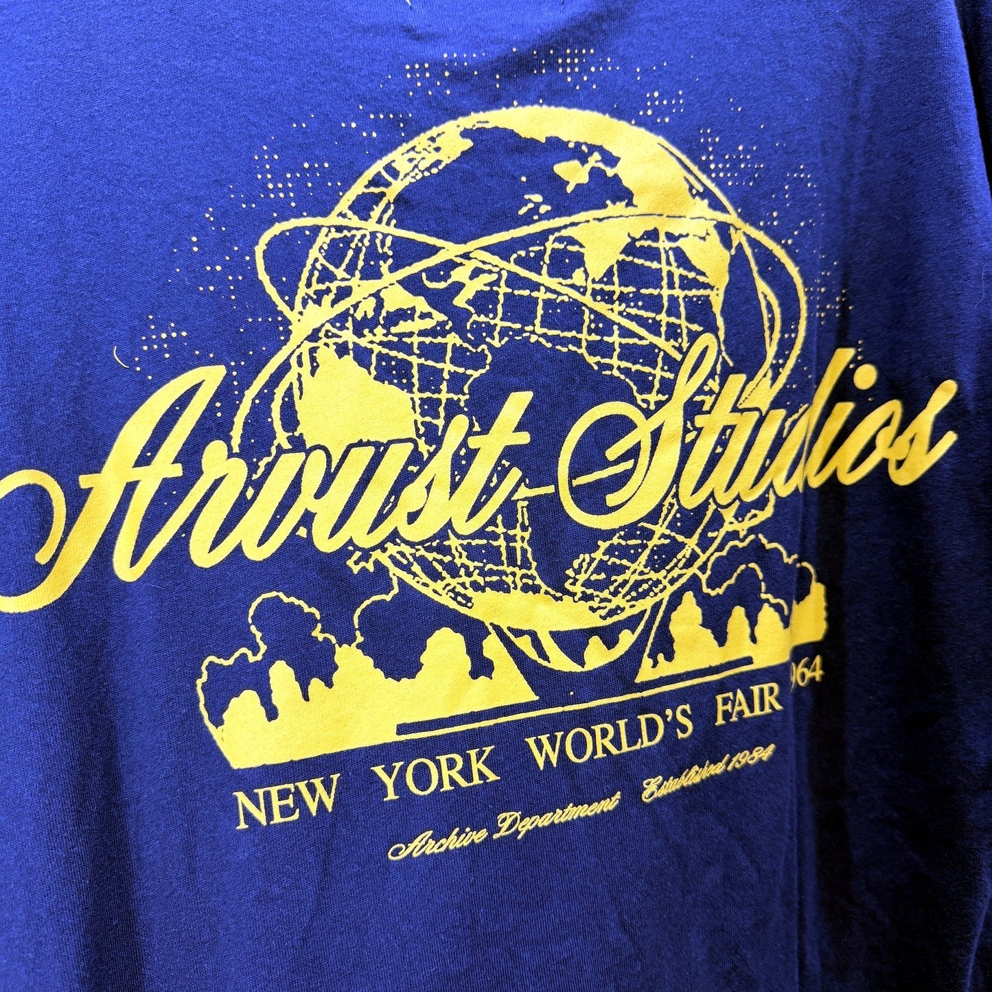 Arvust Mens Navy Blue Pullover Cotton T-Shirt, Comfortable Fit Size S