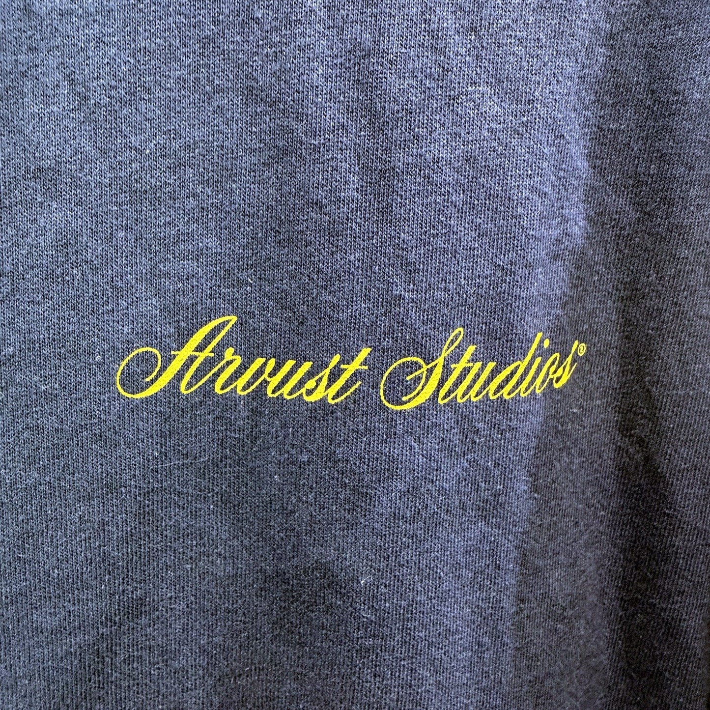 Arvust Mens Navy Blue Pullover Cotton T-Shirt, Comfortable Fit Size S