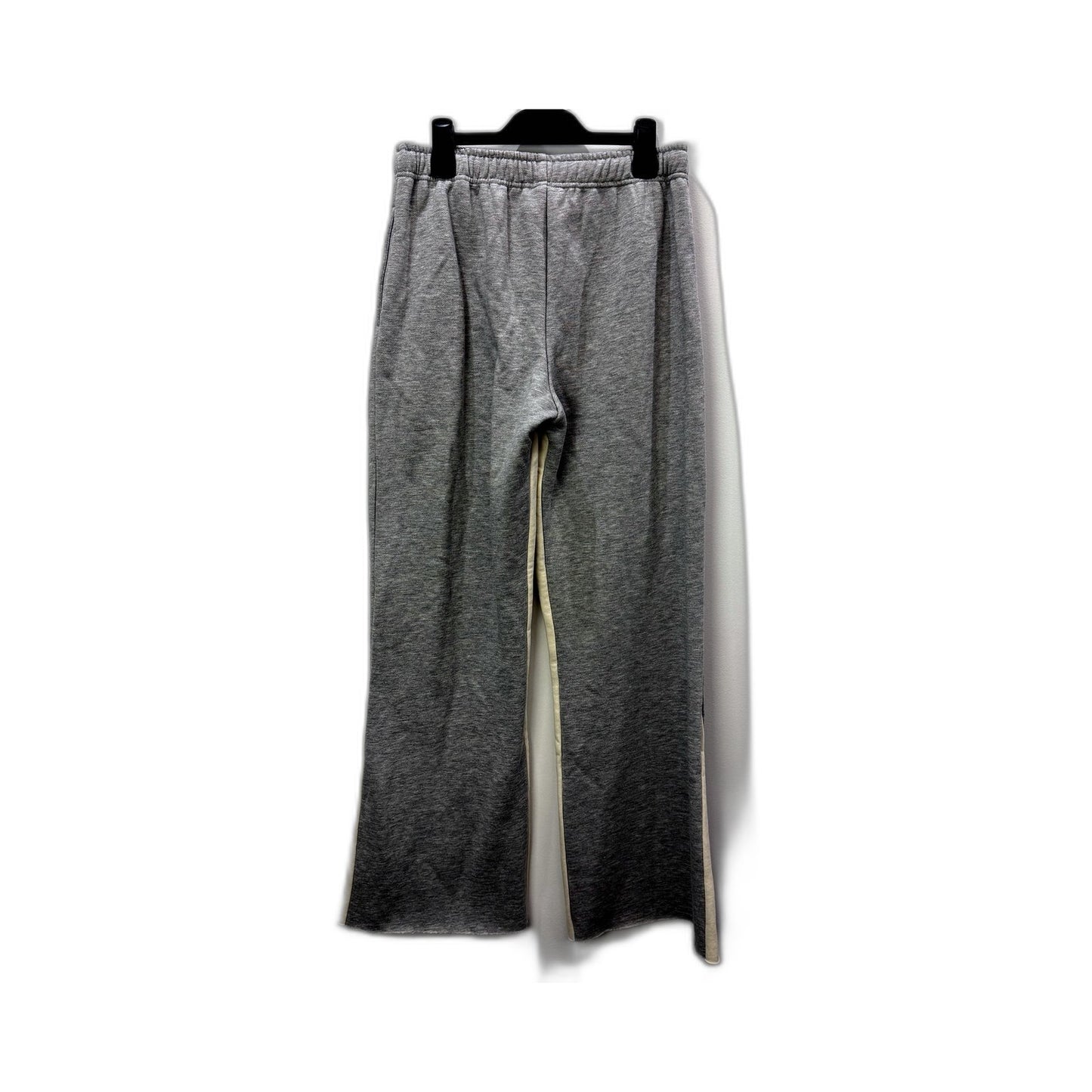 Neon Hart Womens Fleece Flared Joggers Gray Drawstring Pockets Size Small NEW