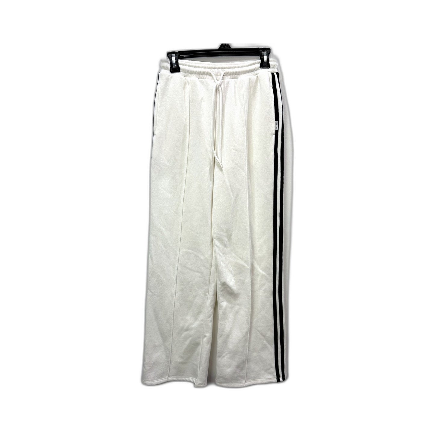 Subtitled Womens Wide Legged Fleece Joggers Casual Lounge White Size XXS NEW