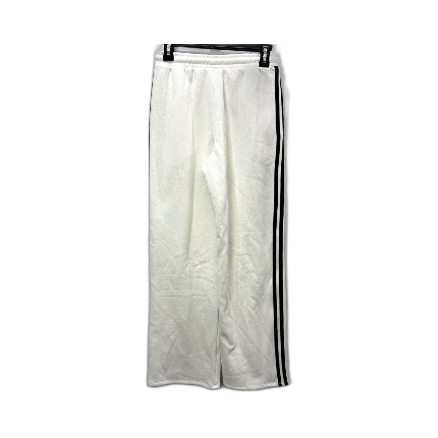 Subtitled Womens Wide Legged Fleece Joggers Casual Lounge White Size XXS NEW