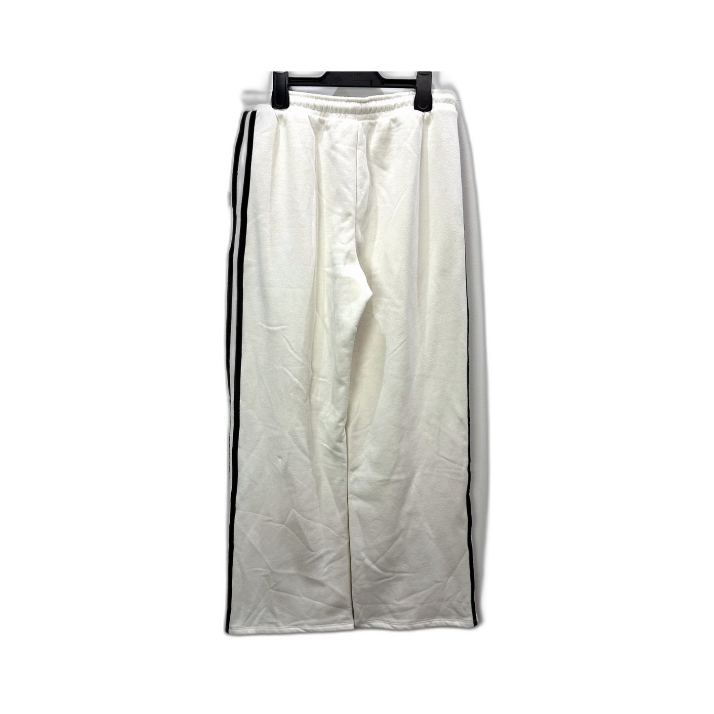 Subtitled Womens Wide Legged Fleece Joggers White Casual Lounge Pants Size M NEW