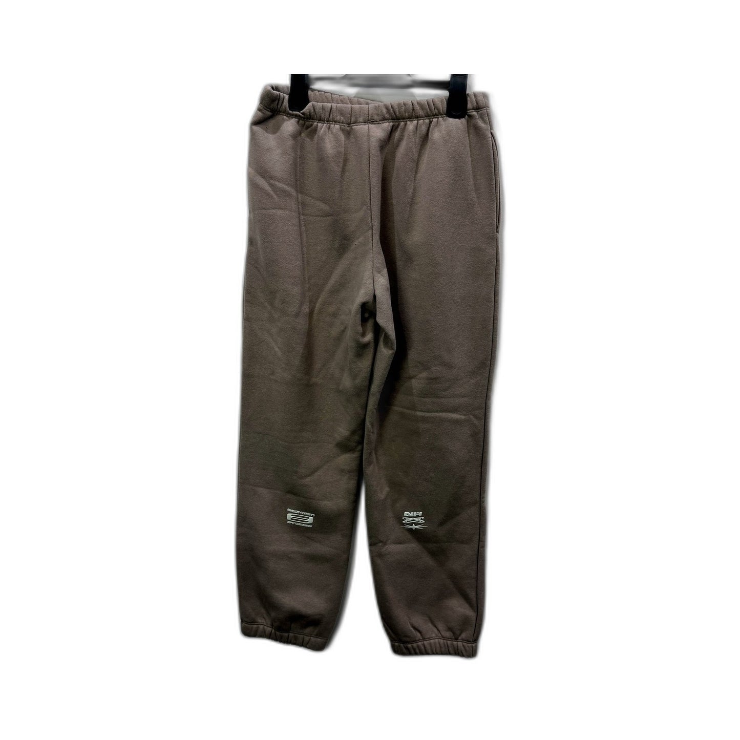 Neon Hart Womens Fleece Studio Sweatpants Taupe Comfortable Casual Size S NEW