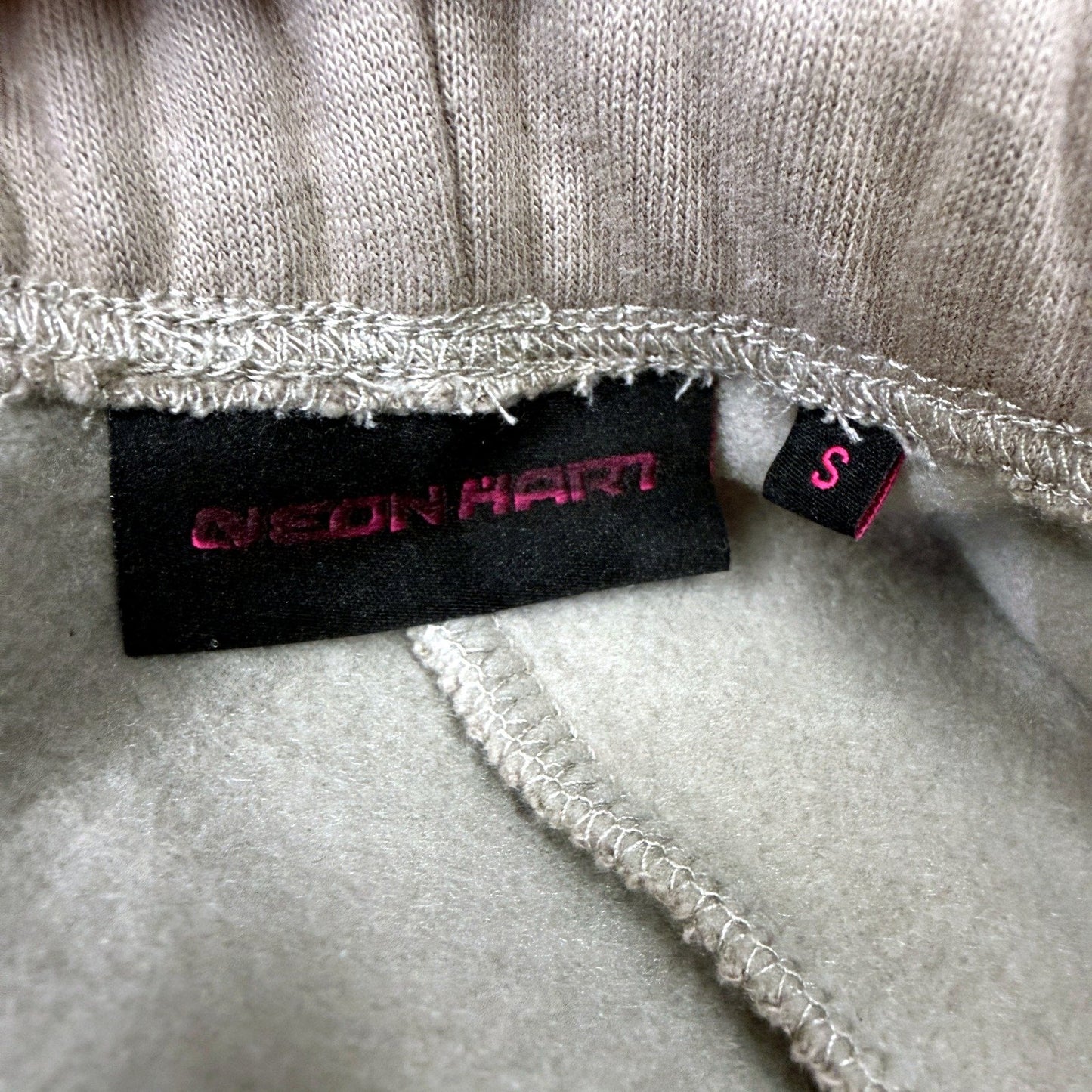 Neon Hart Womens Fleece Studio Sweatpants Taupe Comfortable Casual Size S NEW