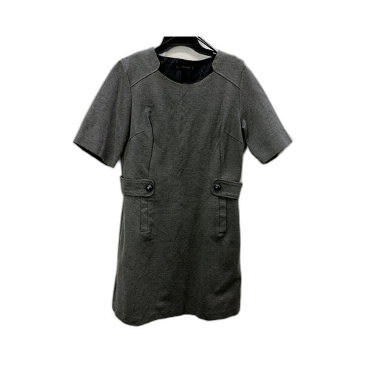 Zara Basic Womens Gray Casual Pullover Dress with Short Sleeves, Size L