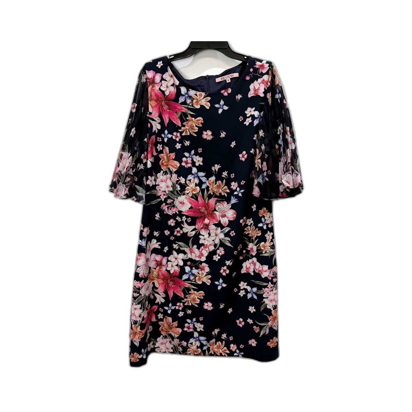 Review Womens Floral Print Bell Sleeve Dress Casual Feminine Multi Color NEW
