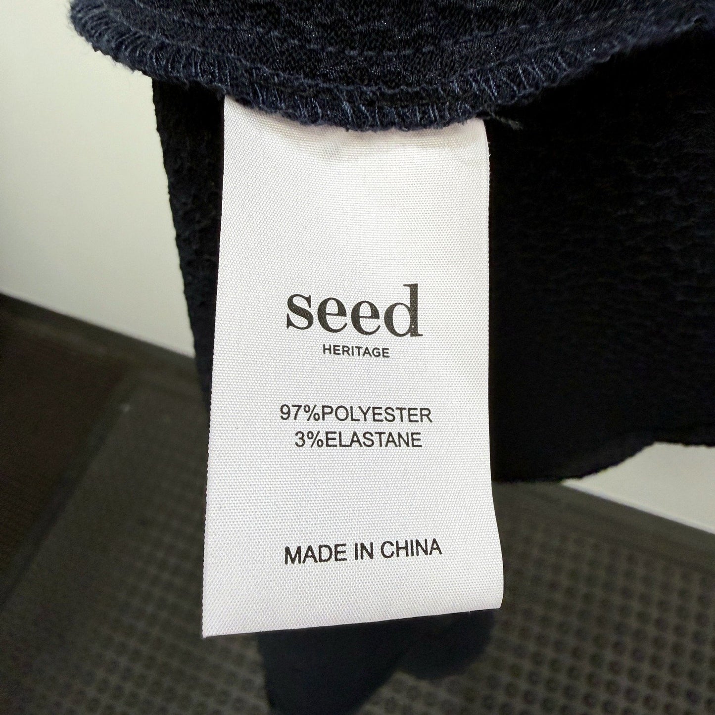 Seed Heritage Womens Puff Sleeve Midi Dress Flared Skirt Dark Blue Size 14 NEW
