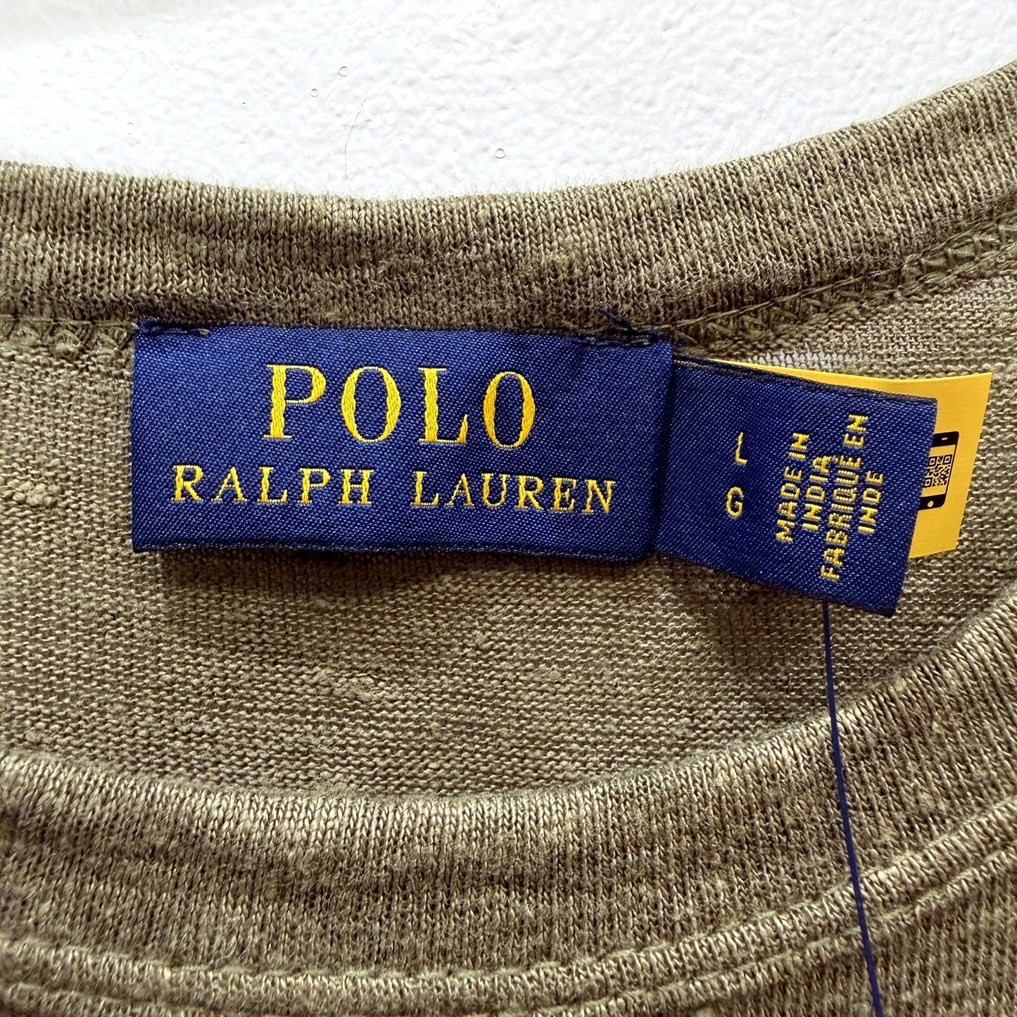 Polo Ralph Lauren Womens Pullover Dress Olive Green Casual Knot Waist Size NEW