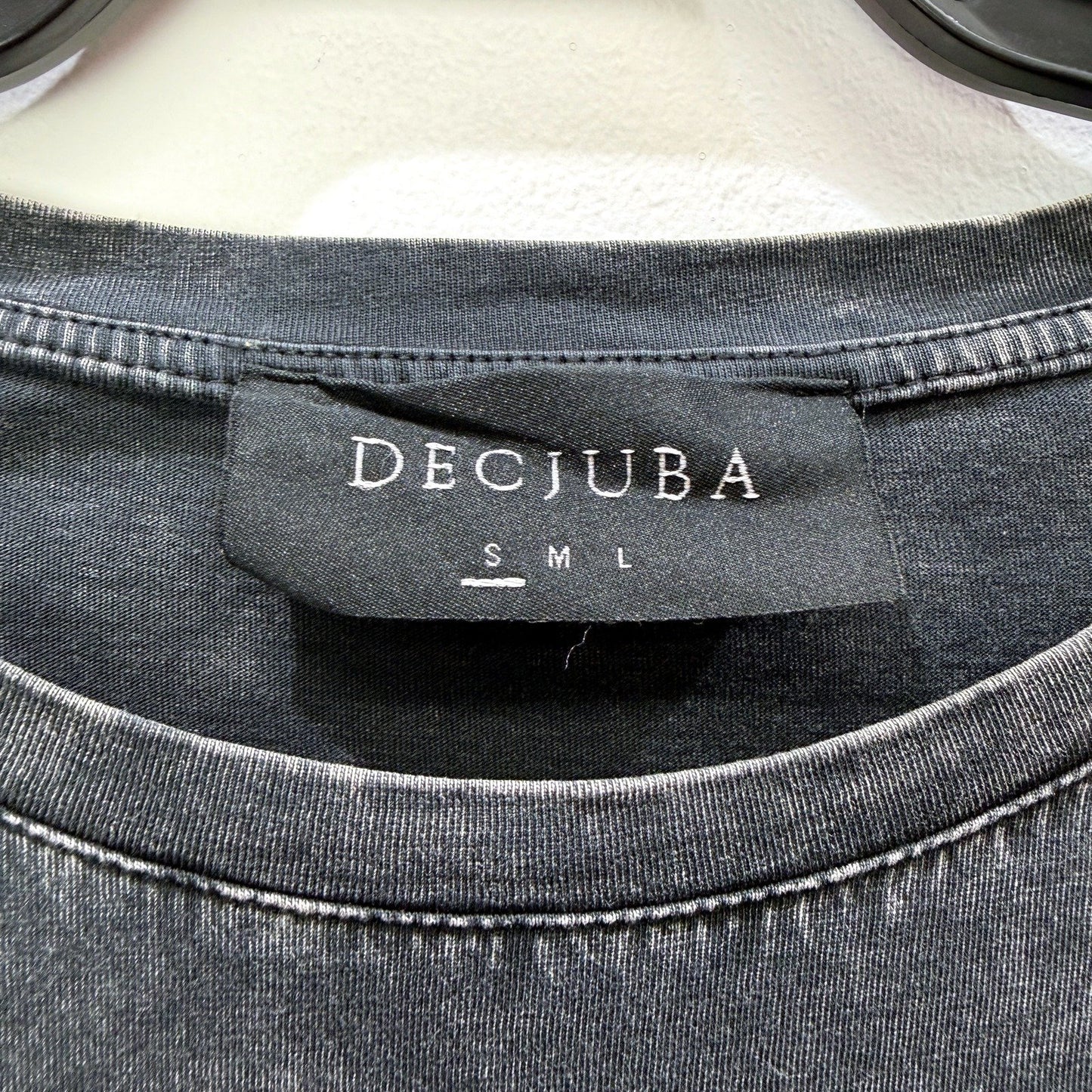 Decjuba Womens Pullover Midi Dress Ruffled Hem Cotton Drak Gray Marl Size S