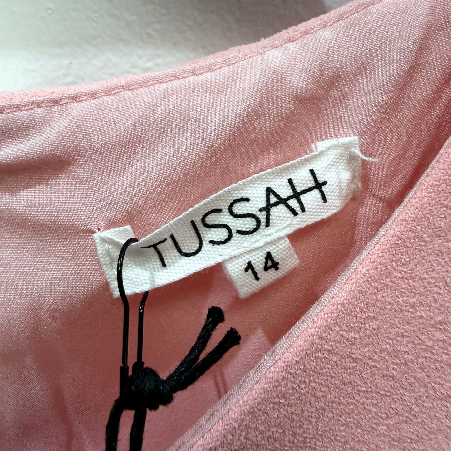 Tussah Womens Pale Pink Midi Dress Feminine Casual Lightweight Size 14 NEW
