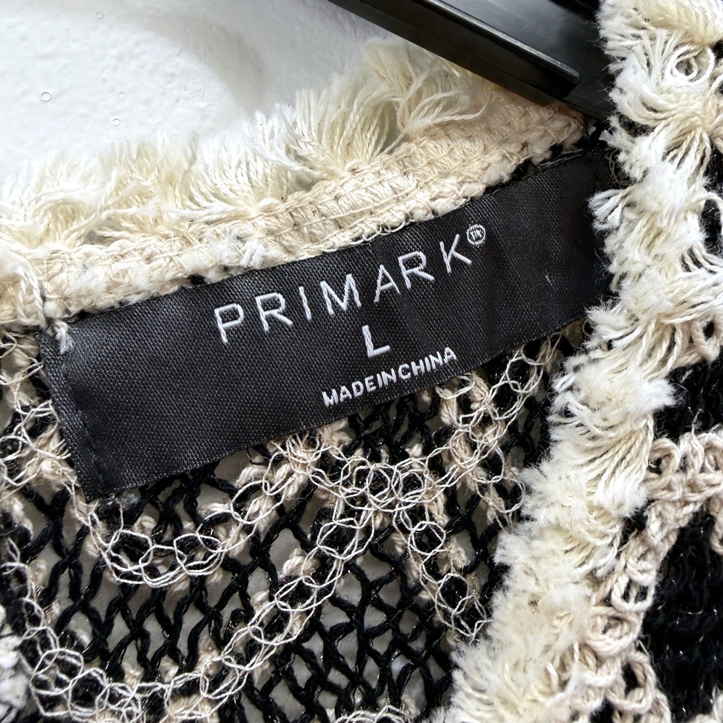 Primark Womens Lace Dress - Sleeveless, Black and Cream, Size L