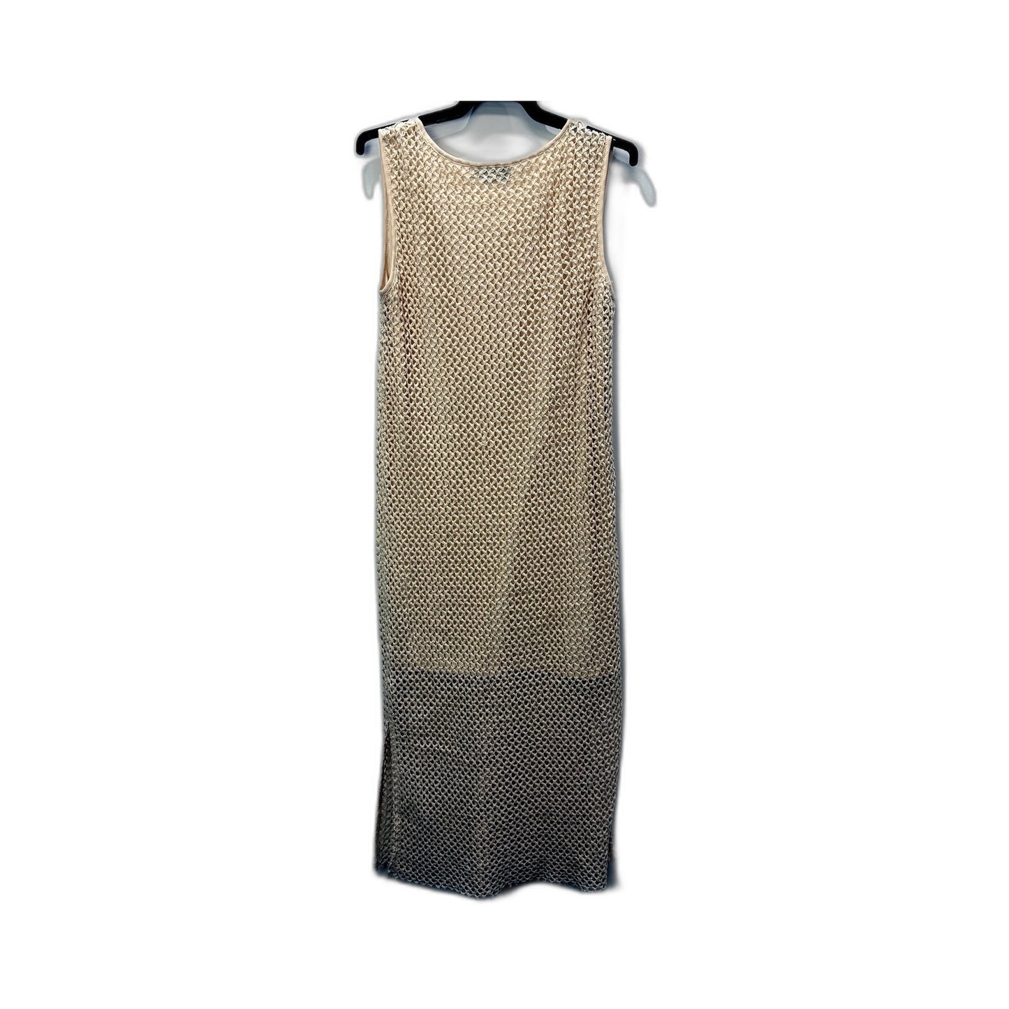 Temt Womens Sleeveless Crochet Midi Dress Casual Lightweight Cream Size M