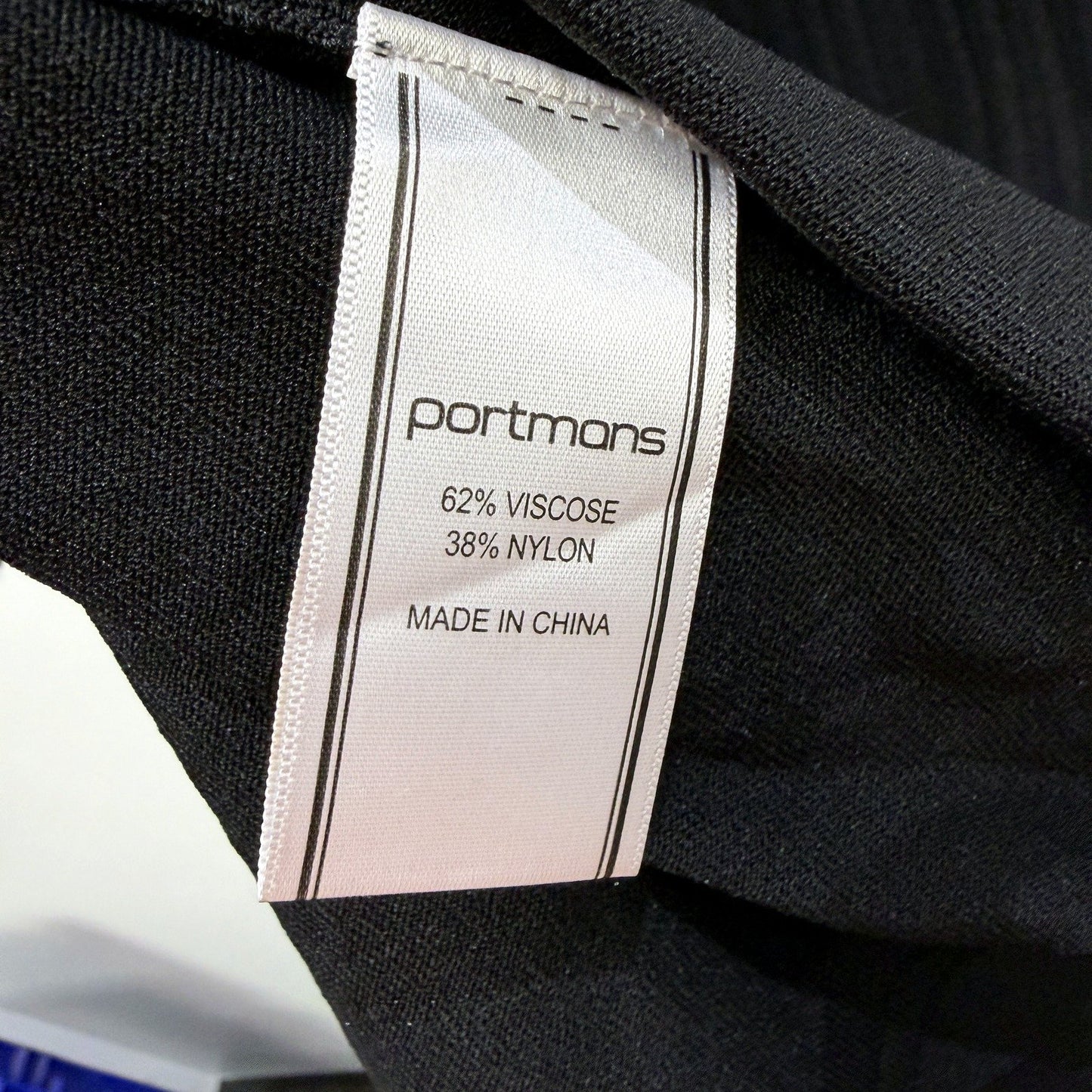 Portmans Womens Maxi Dress Sleeveless Formal Evening Cocktail Black Size M