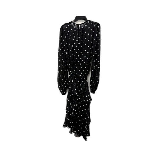 Portmans Womens Polka Dot Midi Dress Black and White Casual Feminine Size 12 NEW
