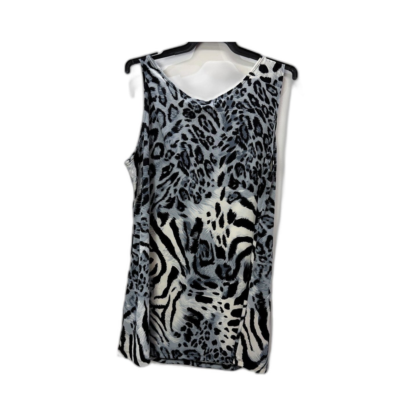 Lillia Womens Sleeveless Blouse Multi Color Casual Lightweight Shirt Size XL NEW