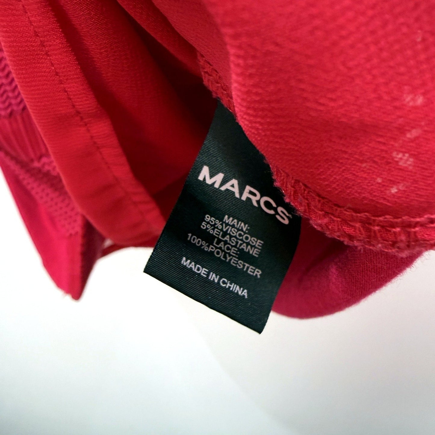 Marcs Womens Pleated Ruched Pullover Blouse in Pink, Medium Size