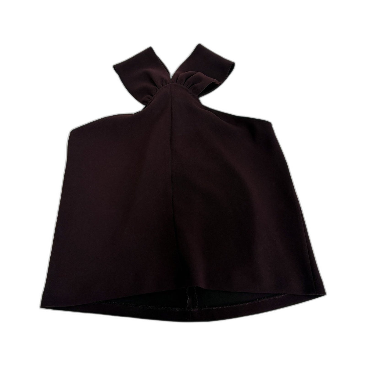 Zara Womens Formal Tank Top with Knot Detail in Burgundy, Size L