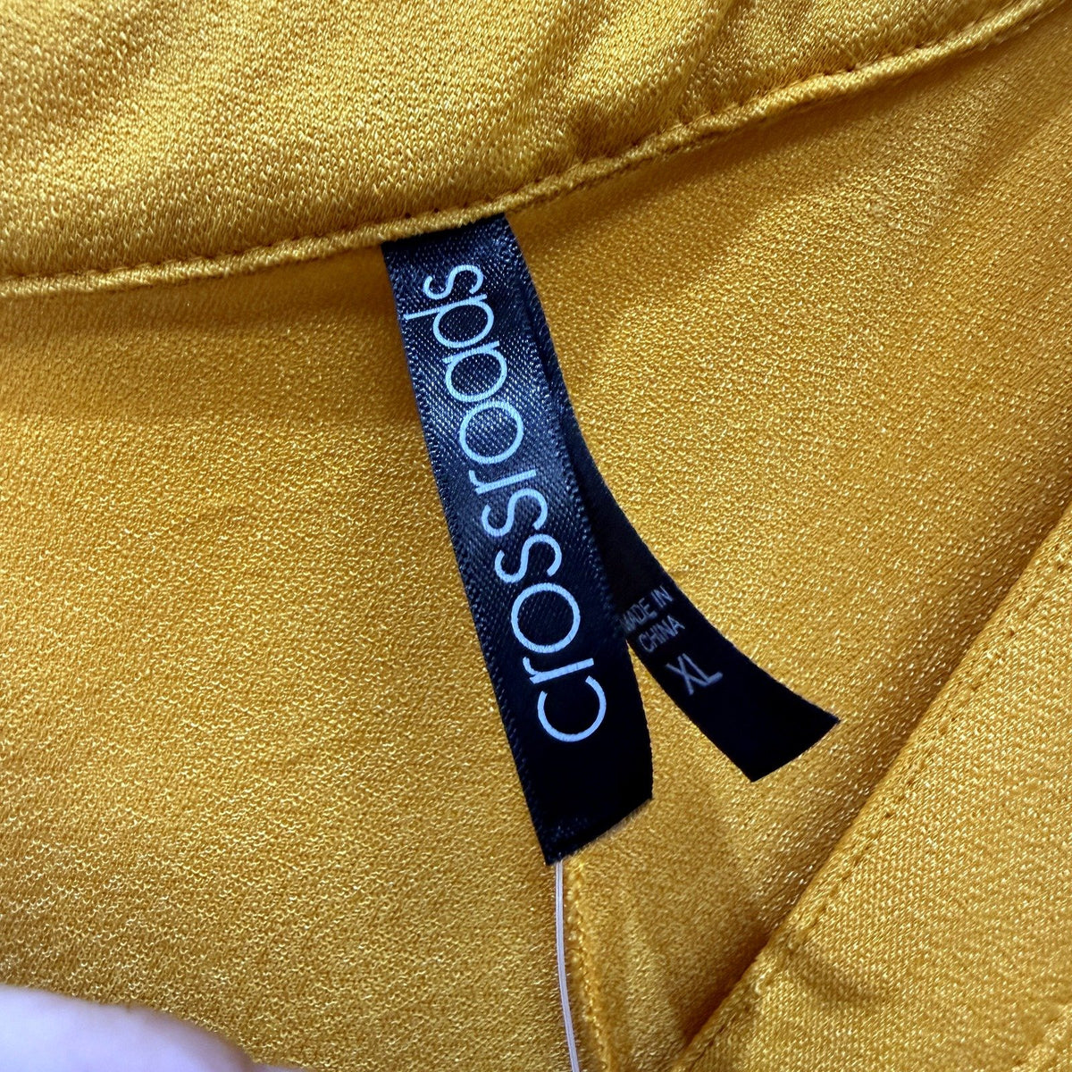 Crossroads Womens Oversized Mustard Yellow Tank Blouse in XL Size NEW
