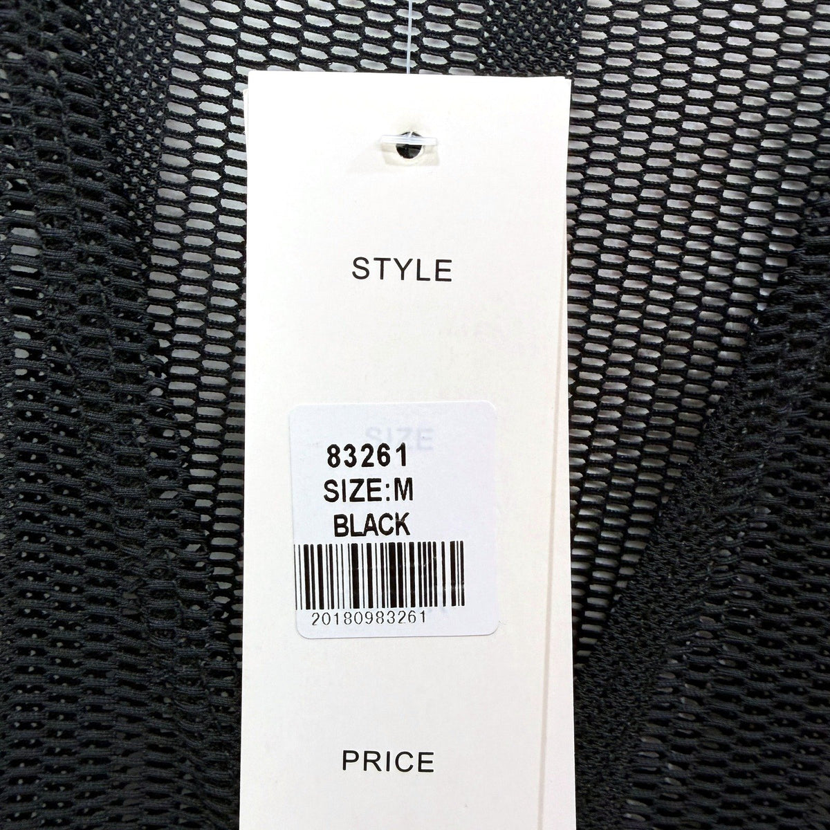 Lilia Womens Mesh Tank Top - Sleeveless, Loose Fit, Black, Size M NEW