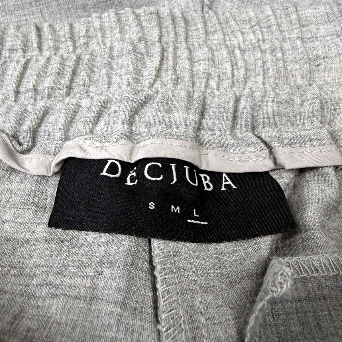 Decjuba Womens Drawstring Pants - Casual Lounge Athletic Gray Size L NEW