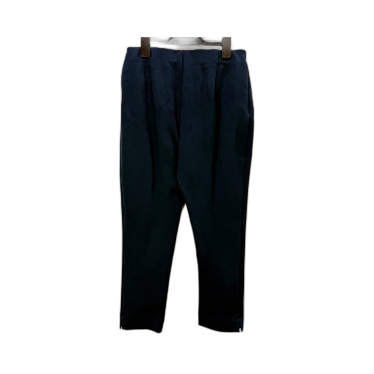 L&F Womens Navy Ponte Pants with Elastic Waist, Size 12