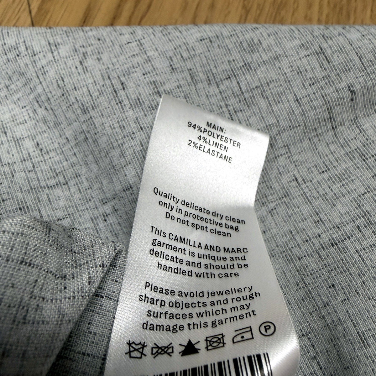 Camilla and Marc Womens Alta Soft Suiting Pant Light Blue Marle Size AUS 10 NEW
