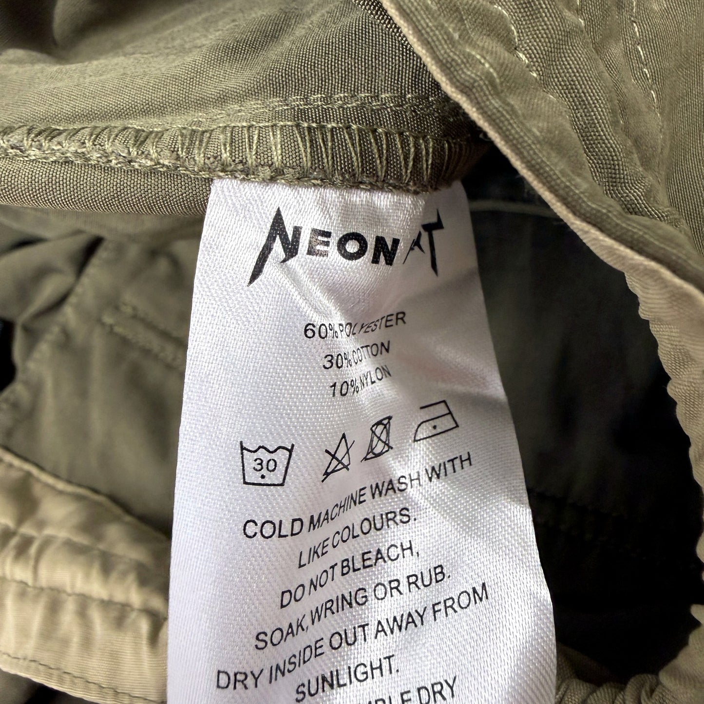 Neon Hart Womens Olive Green Cargo Pants Utility Workwear Outdoor Trousers NEW