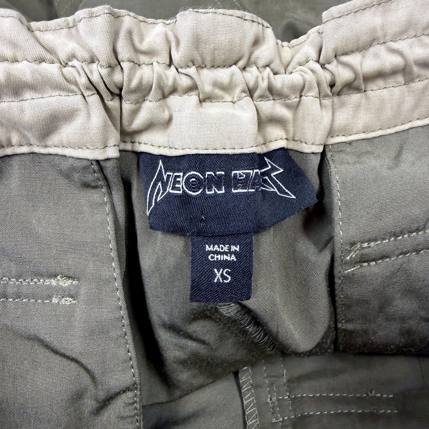 Neon Hart Womens Olive Green Cargo Pants Utility Workwear Outdoor Trousers NEW