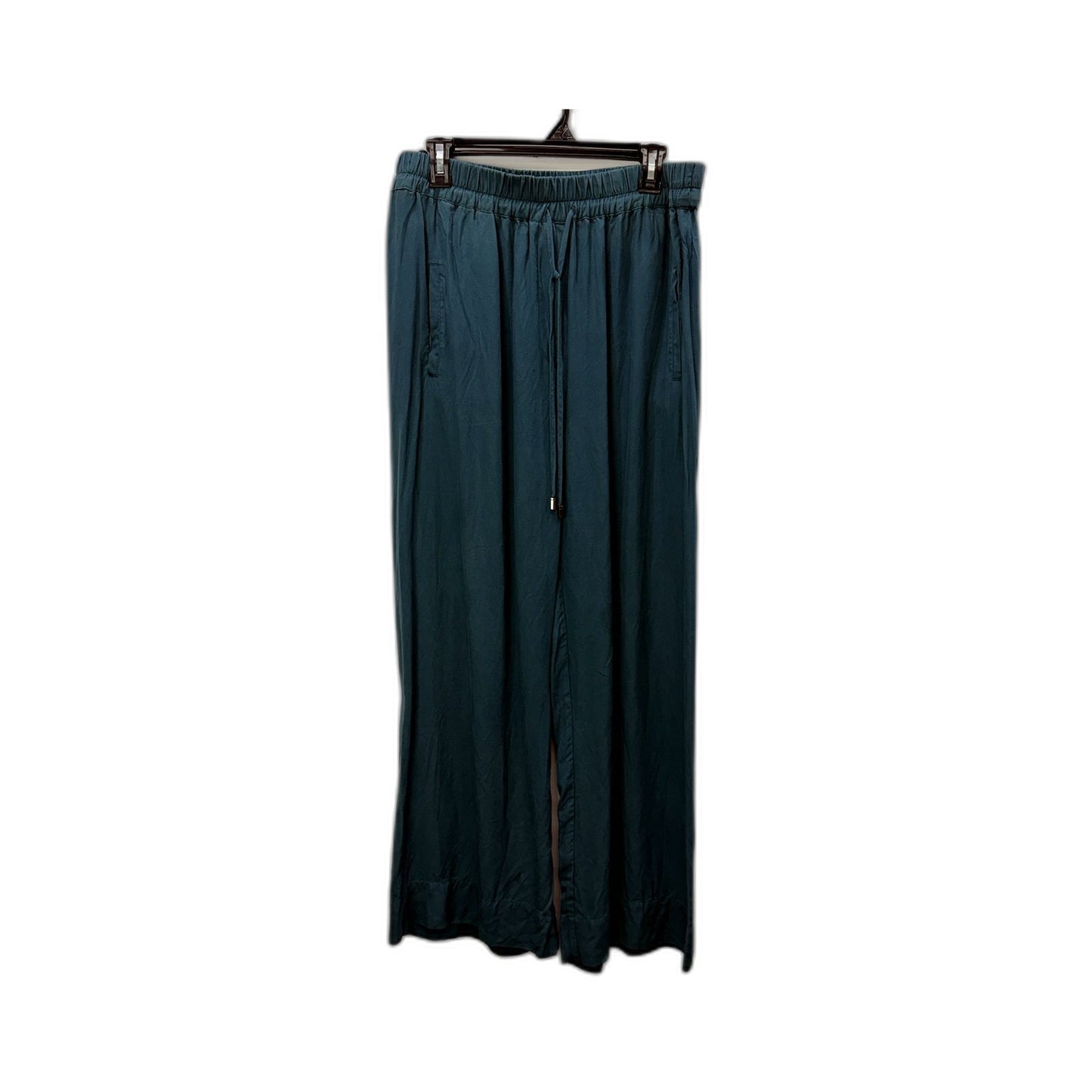 Ginger Smart Womens Drawstring Pants Teal Sustainable Eco-Friendly Size 16