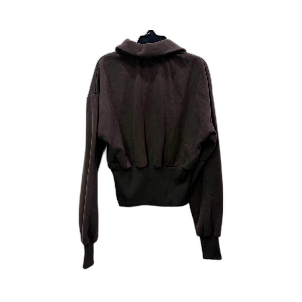 Subtitled Womens Brown Pullover Sweatshirt Casual Comfortable Cotton Blend NEW