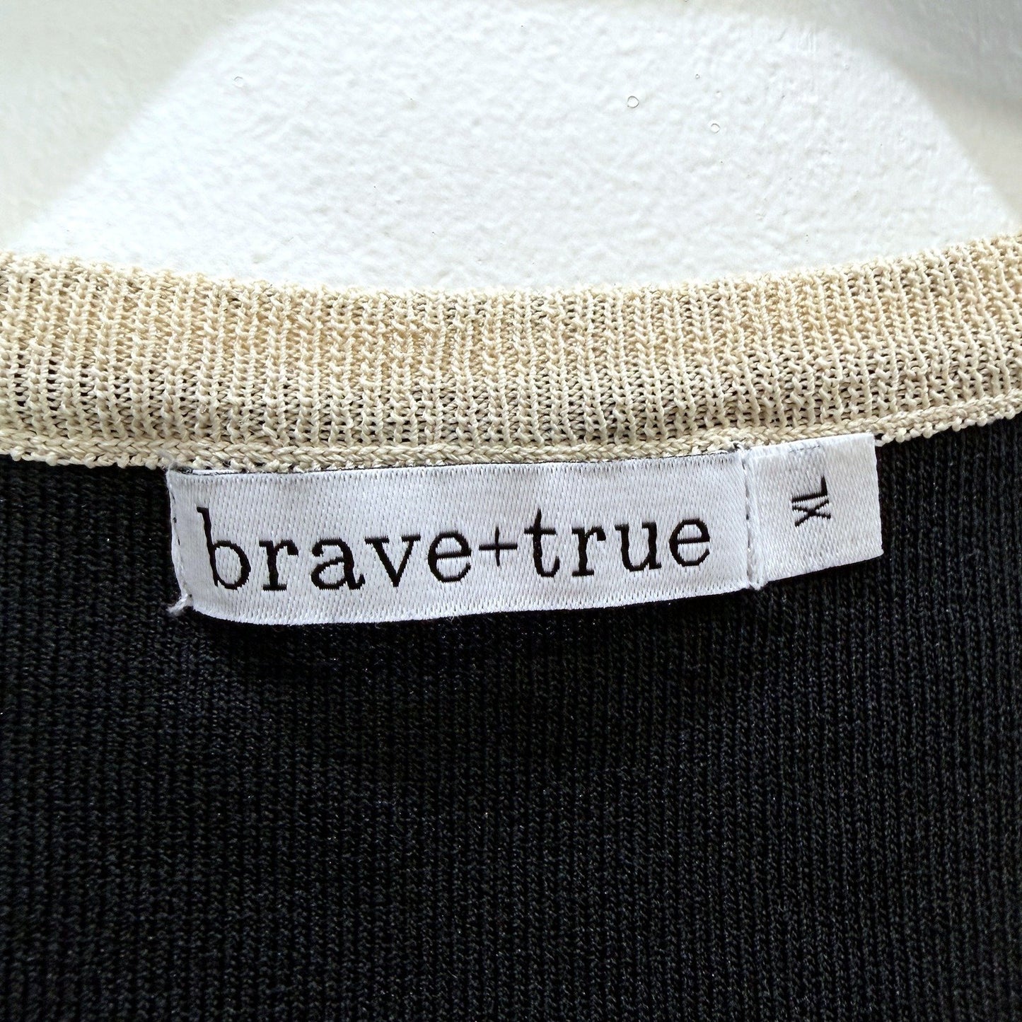 Brave+true Sleeveless Tank Top Black Casual Comfortable Blouse Size XL NEW