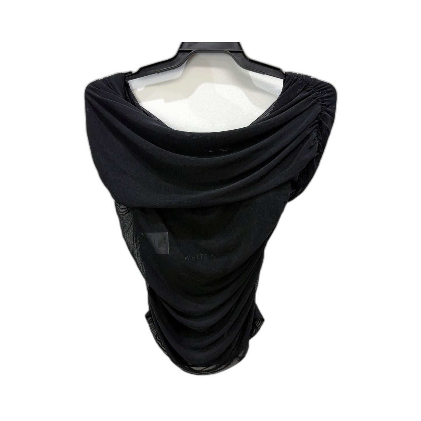 White Fox Womens Mesh Sleeveless Black Top in Size M NEW