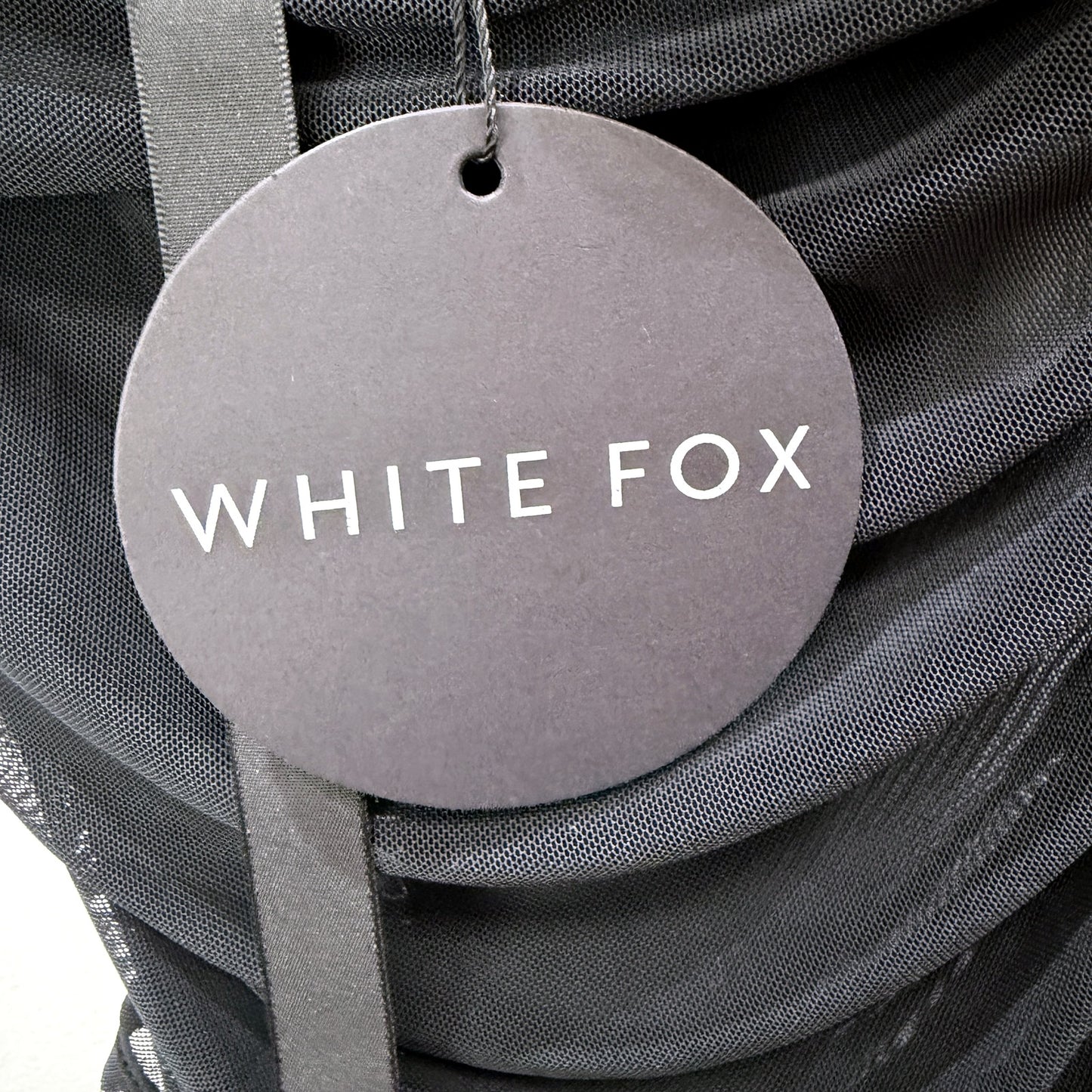 White Fox Womens Mesh Sleeveless Black Top in Size M NEW