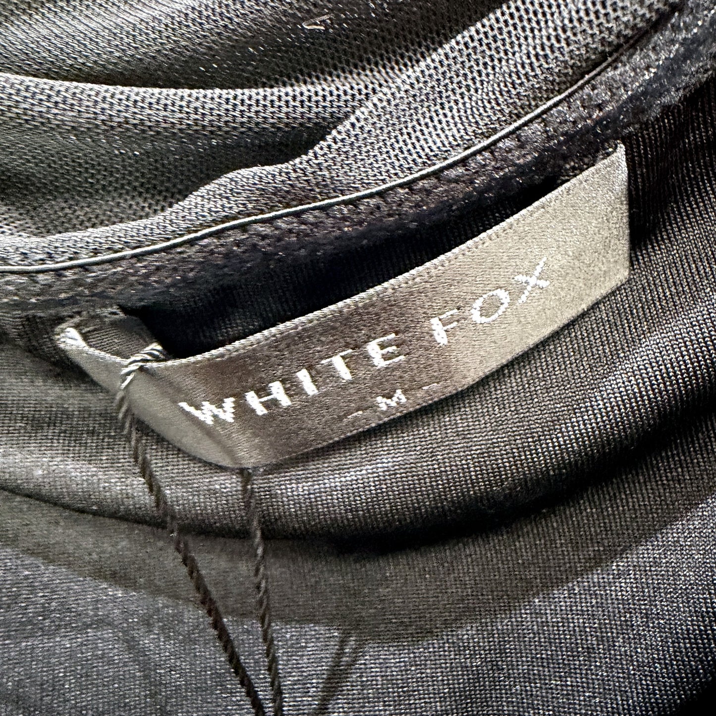 White Fox Womens Mesh Sleeveless Black Top in Size M NEW
