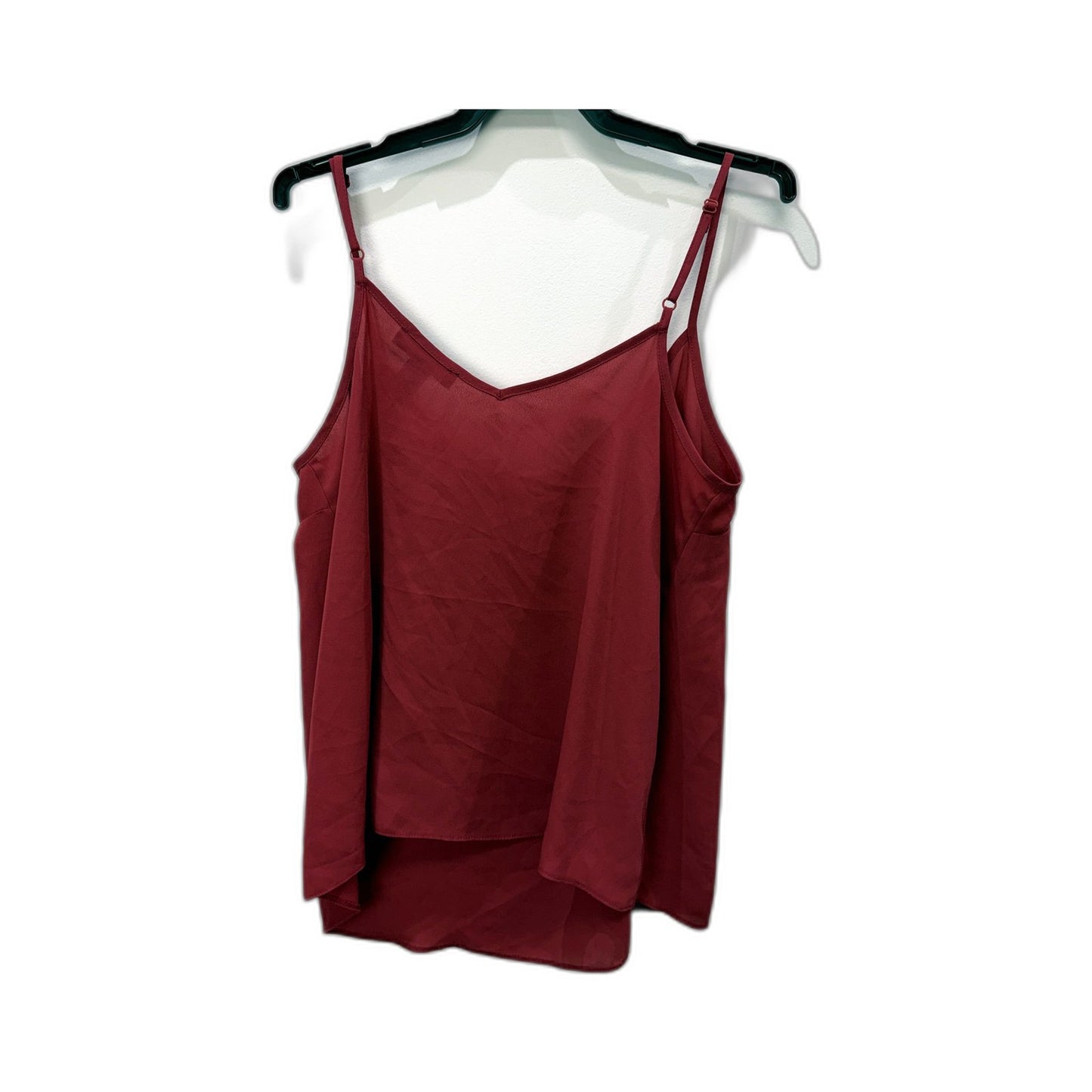 Atmosphere Womens Red Camisole with Spaghetti Straps and Cowl Neck, Size 12