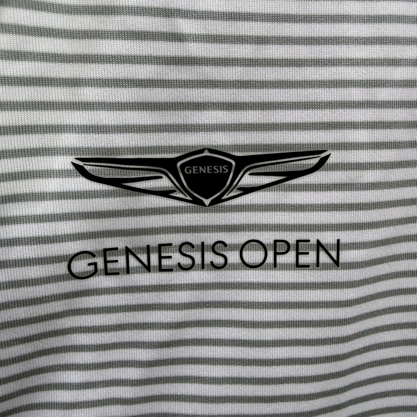 Nike Womens Golf Polo Shirt - Striped White/Gray, Size M NEW