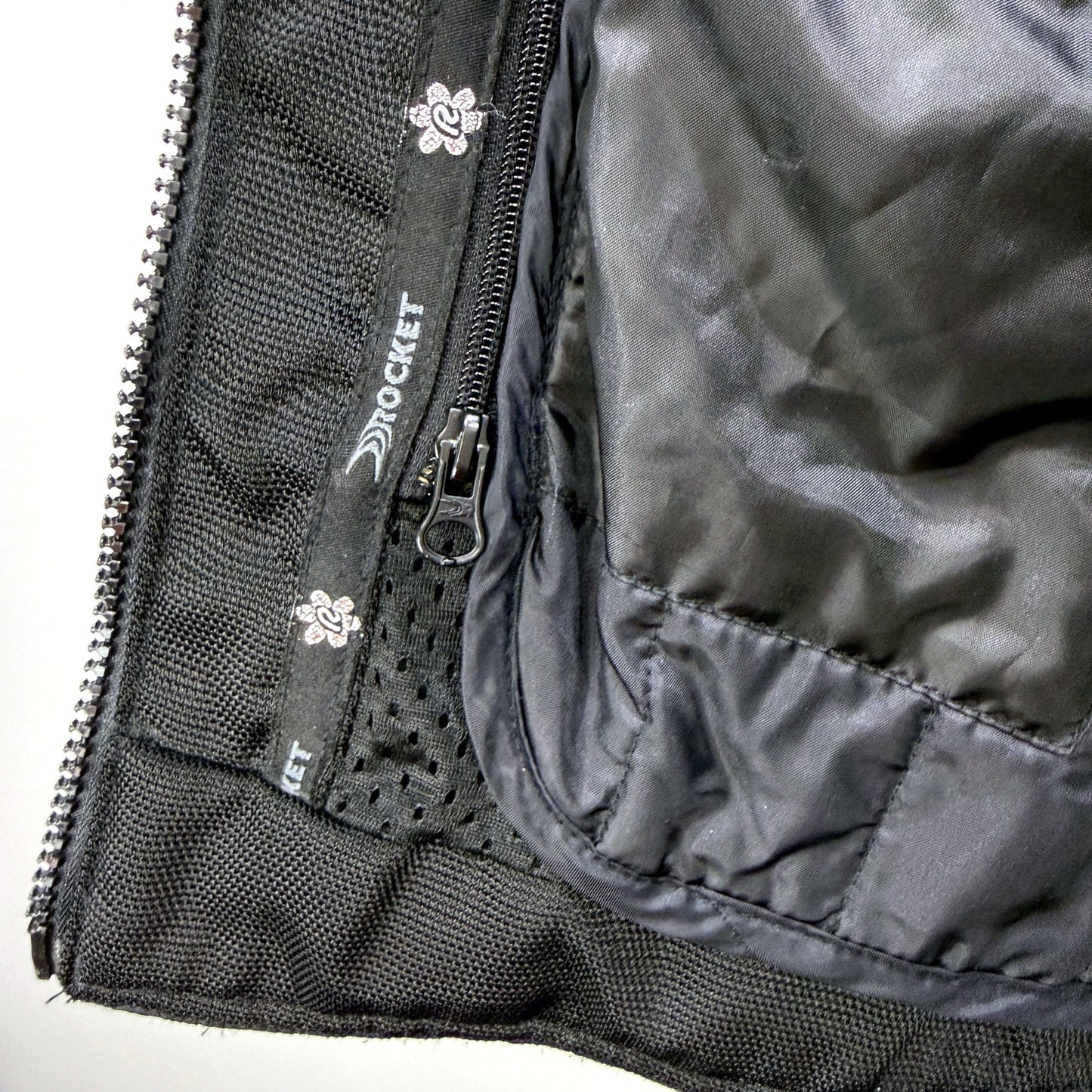 Suzuki Womens Motorcycle Jacket Black Nylon Removable Lining Medium Size