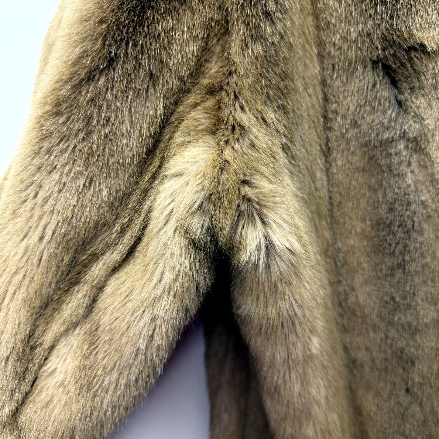Tyber Womens Belgium Faux Fur Coat Warm Hooded Outerwear Brown Size 12