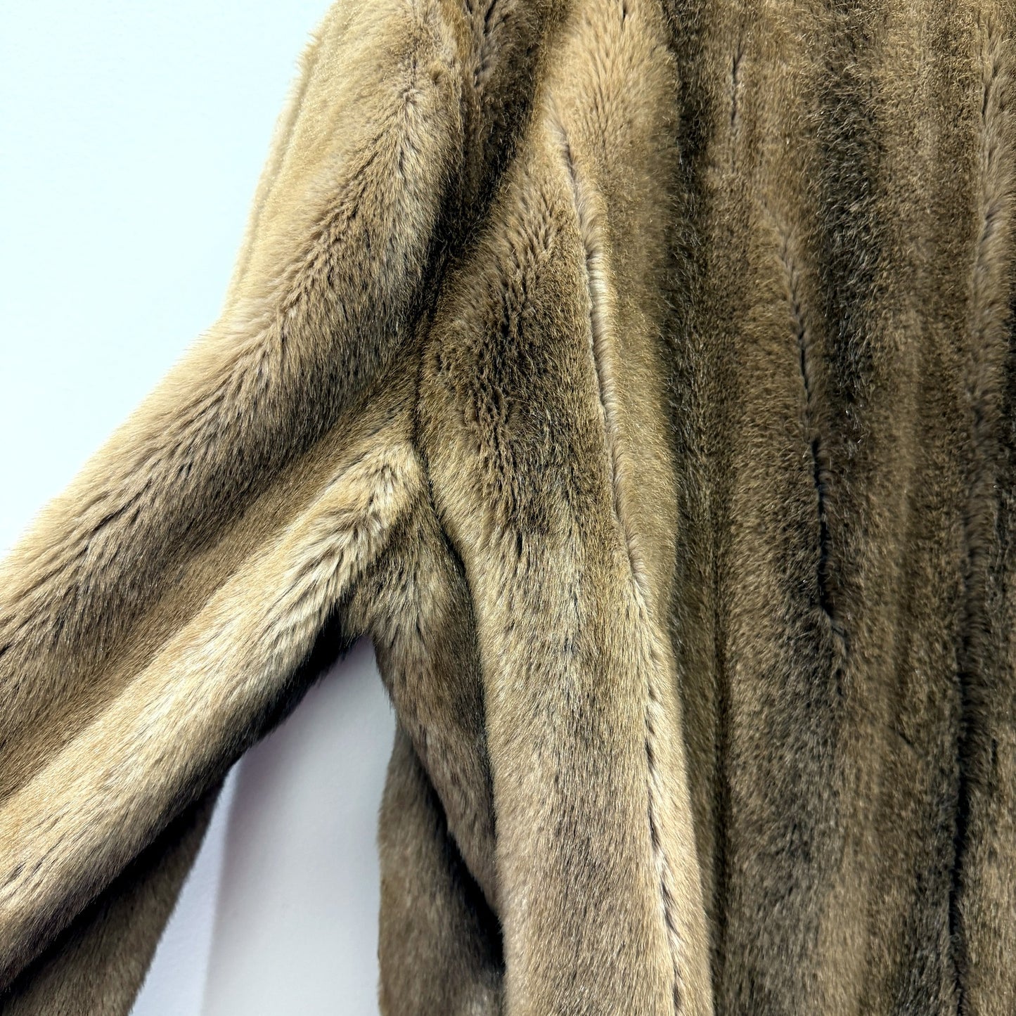 Glamour Womens Faux Fur Jacket - Warm Cozy Brown Coat for Plus Size 18