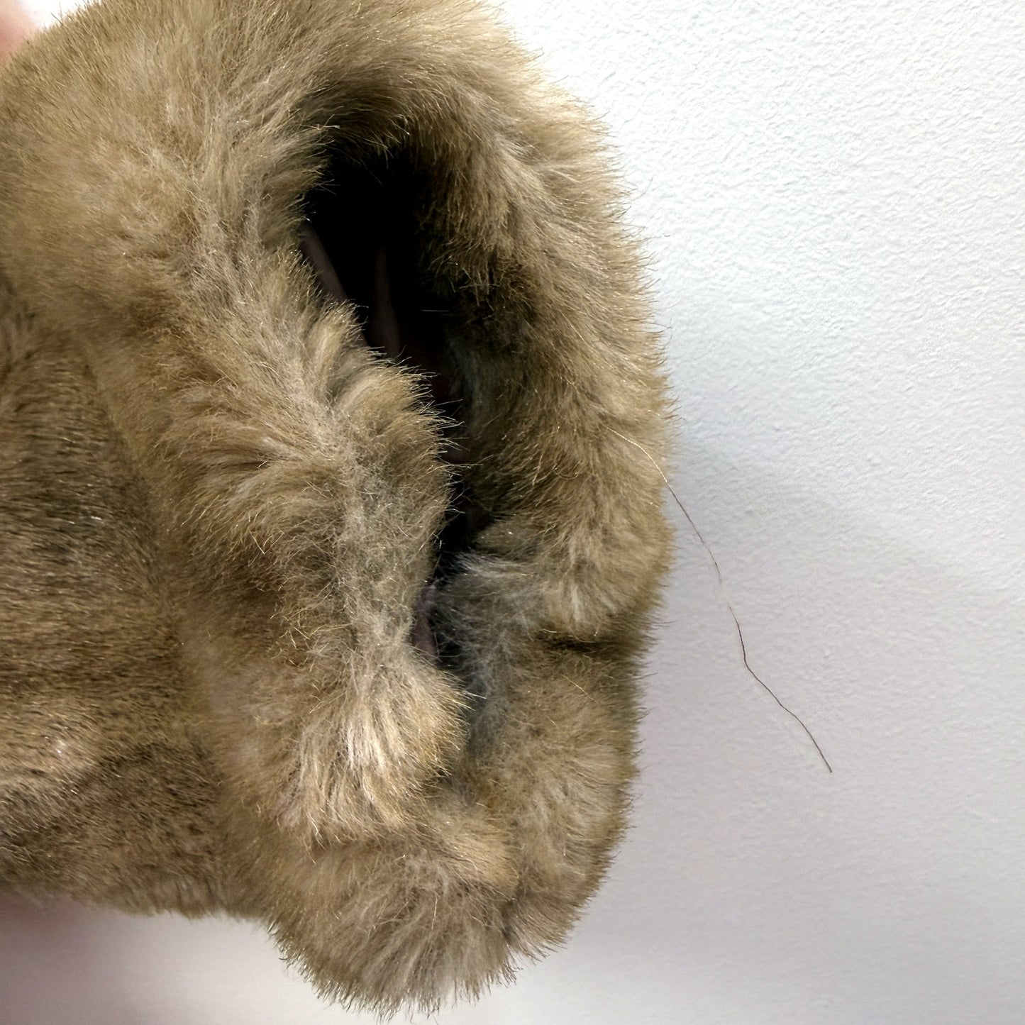 Glamour Womens Faux Fur Jacket - Warm Cozy Brown Coat for Plus Size 18